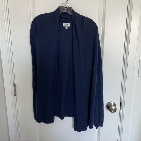 Navy Blue Sweater Cardigan - Picture 1 of 4